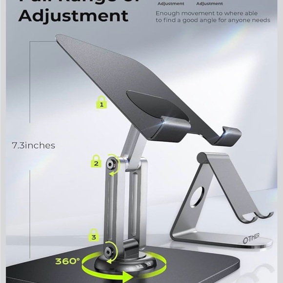 Tablet Stand - 360 degree Rotation. - Picture 3 of 6